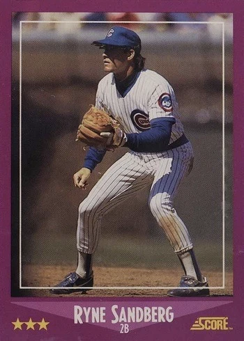 1988 Score #26 Ryne Sandberg Baseball Card