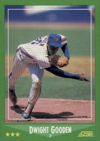 1988 Score #350 Dwight Gooden Baseball Card