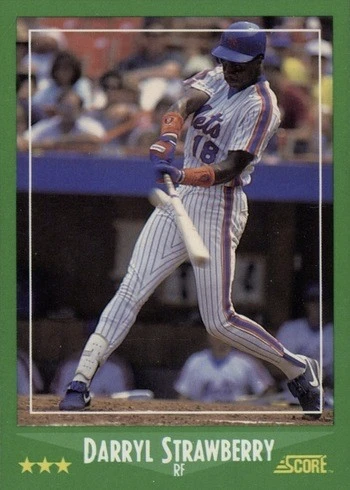 1988 Score #360 Darryl Strawberry Baseball Card