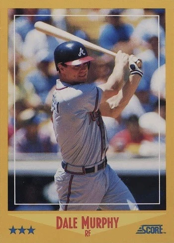 1988 Score #450 Dale Murphy Baseball Card