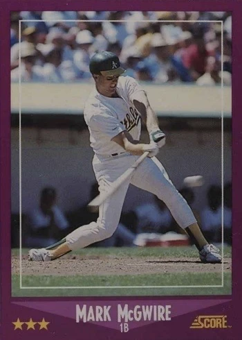 1988 Score #5 Mark McGwire Baseball Card