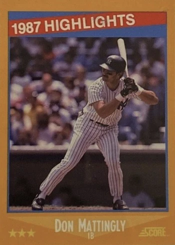 1988 Score #658 Highlights Don Mattingly Baseball Card