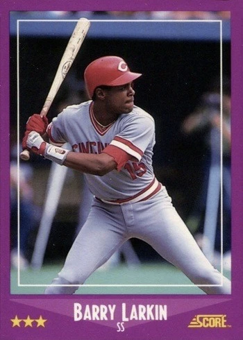 1988 Score #72 Barry Larkin Baseball Card