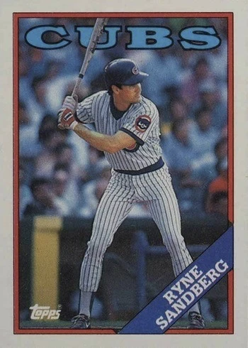 1988 Topps #10 Ryne Sandberg Baseball Card