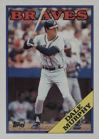 1988 Topps #90 Dale Murphy Baseball Card