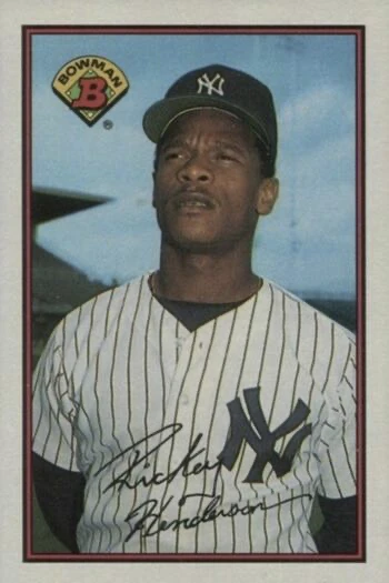 1989 Bowman #181 Rickey Henderson Baseball Card 1989 Bowman #181 Rickey Henderson Baseball Card