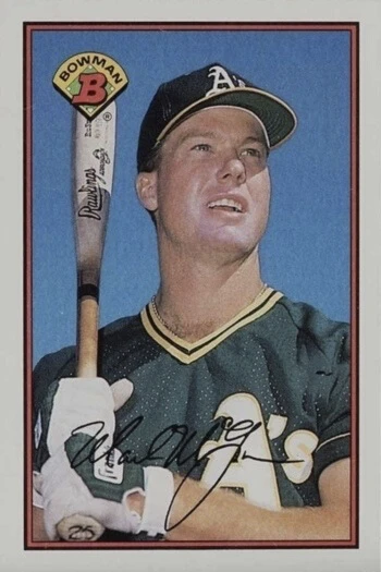 1989 Bowman #197 Mark McGwire Baseball Card 1989 Bowman #197 Mark McGwire Baseball Card