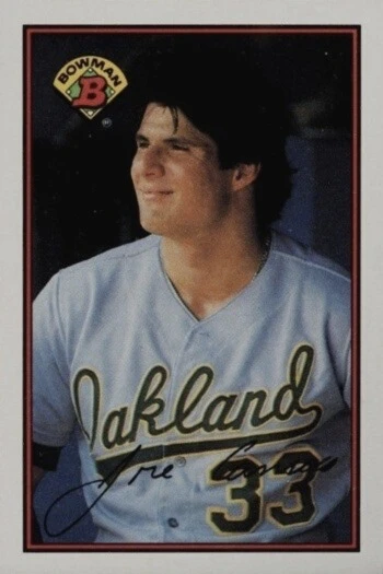 1989 Bowman #201 Jose Canseco Baseball Card 1989 Bowman #201 Jose Canseco Baseball Card