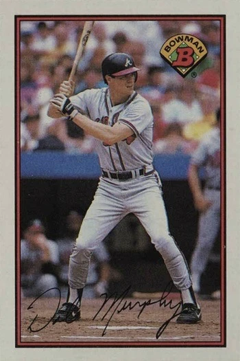 1989 Bowman #276 Dale Murphy Baseball Card 1989 Bowman #276 Dale Murphy Baseball Card