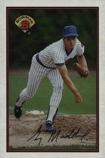 1989 Bowman #284 Greg Maddux Baseball Card 1989 Bowman #284 Greg Maddux Baseball Card