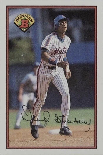1989 Bowman #387 Darryl Strawberry Baseball Card 1989 Bowman #387 Darryl Strawberry Baseball Card