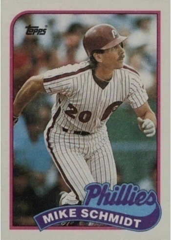 1989 Topps #100 Mike Schmidt Baseball Card