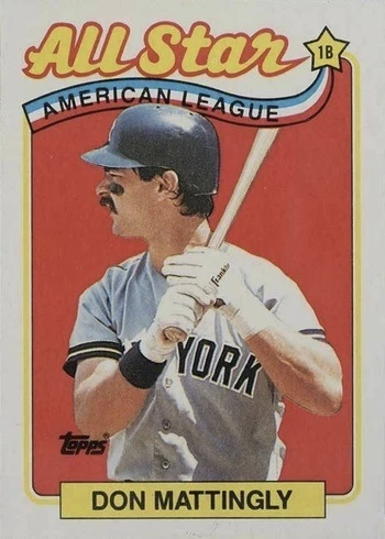 1989 Topps #397 Don Mattingly All-Star Baseball Card