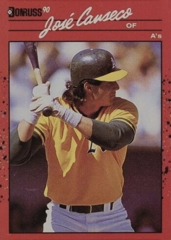 1990 Donruss #125 Jose Canseco Baseball Card 1990 Donruss #125 Jose Canseco Baseball Card