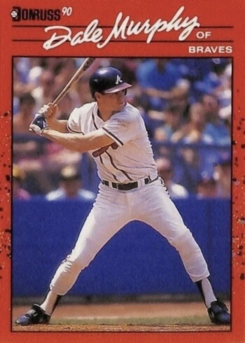 1990 Donruss #168 Dale Murphy Baseball Card 1990 Donruss #168 Dale Murphy Baseball Card