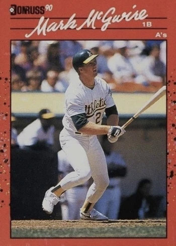 1990 Donruss #185 Mark McGwire Baseball Card 1990 Donruss #185 Mark McGwire Baseball Card