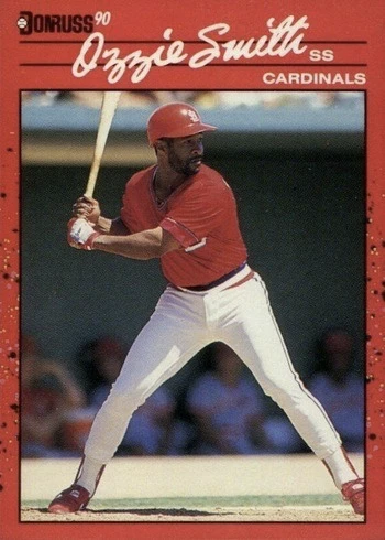 1990 Donruss #201 Ozzie Smith Baseball Card 1990 Donruss #201 Ozzie Smith Baseball Card