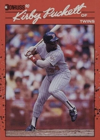 1990 Donruss #269 Kirby Puckett Baseball Card 1990 Donruss #269 Kirby Puckett Baseball Card
