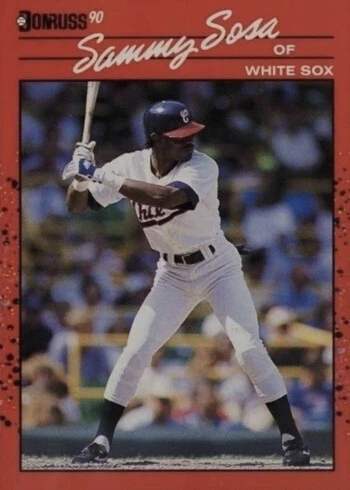 1990 Donruss #489 Sammy Sosa Rookie Card