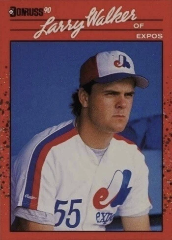 1990 Donruss #578 Larry Walker Rookie Card