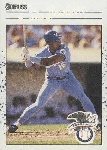 1990 Donruss Blue White Test Issue Bo Jackson Baseball Card