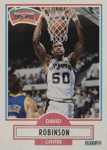1990 Fleer #172 David Robinson Basketball Card