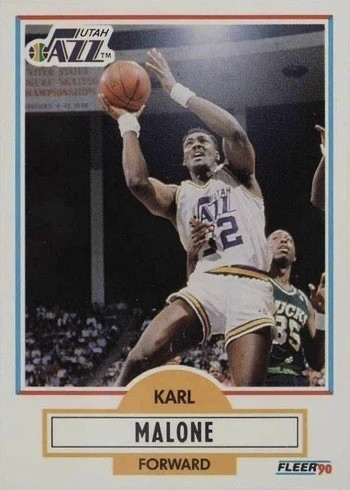 1990 Fleer #188 Karl Malone Basketball Card