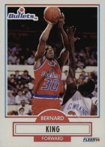 1990 Fleer #194 Bernard King Basketball Card