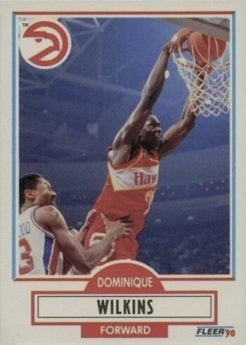 1990 Fleer #6 Dominique Wilkins Basketball Card