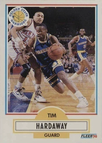 1990 Fleer #63 Tim Hardaway Rookie Card