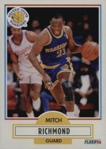 1990 Fleer #67 Mitch Richmond Basketball Card