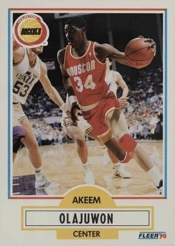 1990 Fleer #73 Hakeem Olajuwon Basketball Card