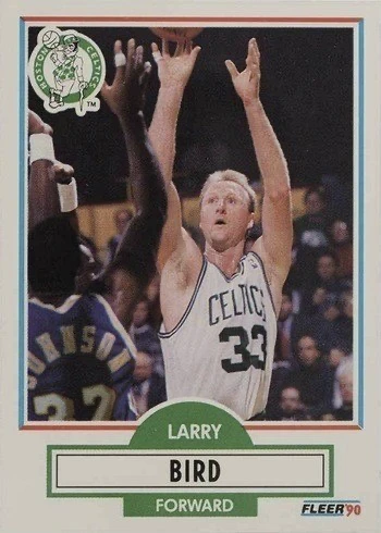 1990 Fleer #8 Larry Bird Basketball Card