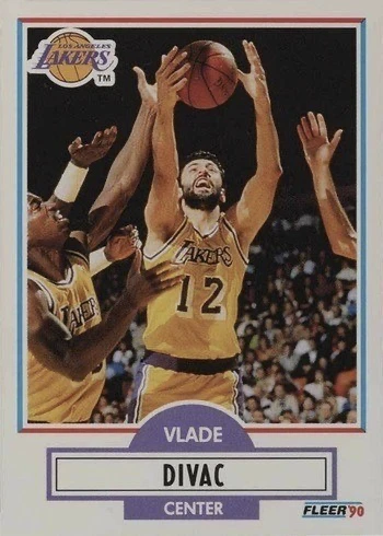 1990 Fleer #91 Vlade Divac Rookie Card