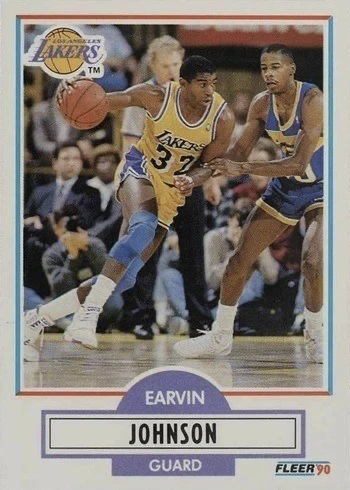 1990 Fleer #93 Magic Johnson Basketball Card