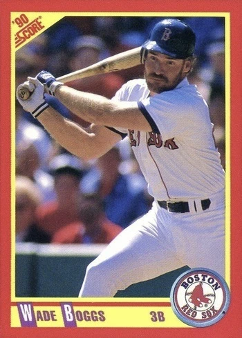 1990 Score #245 Wade Boggs Baseball Card