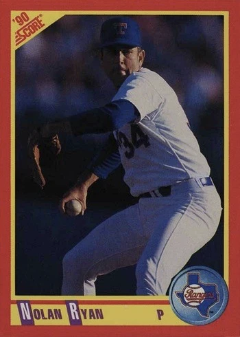 1990 Score #250 Nolan Ryan Baseball Card 1990 Score #250 Nolan Ryan Baseball Card