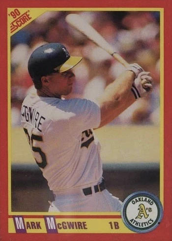 1990 Score #385 Mark McGwire Baseball Card 1990 Score #385 Mark McGwire Baseball Card