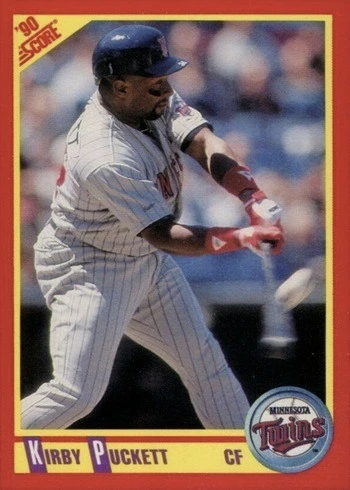 1990 Score #400 Kirby Puckett Baseball Card 1990 Score #400 Kirby Puckett Baseball Card