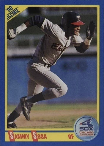 1990 Score #558 Sammy Sosa Rookie Card 1990 Score #558 Sammy Sosa Rookie Card