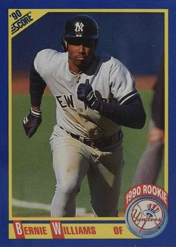 1990 Score #619 Bernie Williams Rookie Card 1990 Score #619 Bernie Williams Rookie Card