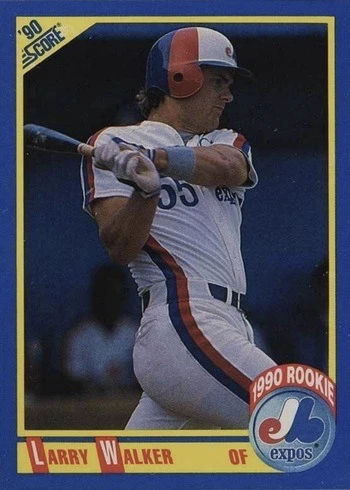 1990 Score #631 Larry Walker Rookie Card 1990 Score #631 Larry Walker Rookie Card