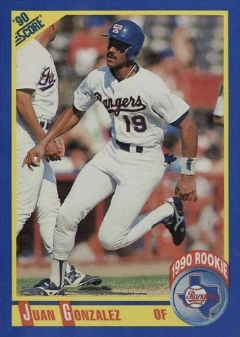 1990 Score #637 Juan Gonzalez Rookie Card 1990 Score #637 Juan Gonzalez Rookie Card