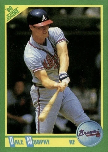 1990 Score #66 Dale Murphy Baseball Card 1990 Score #66 Dale Murphy Baseball Card