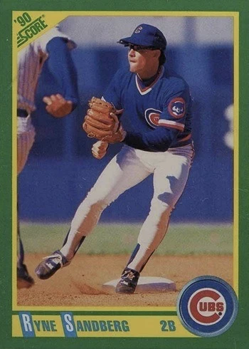 1990 Score #90 Ryne Sandberg Baseball Card 1990 Score #90 Ryne Sandberg Baseball Card