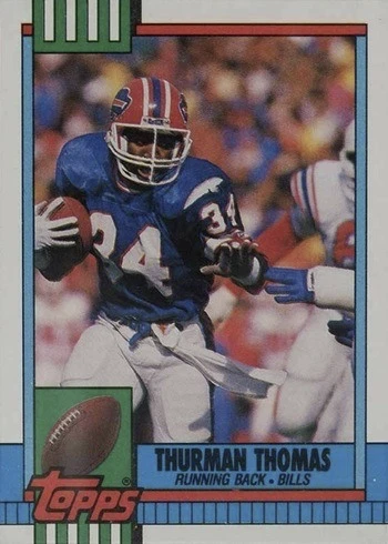 1990 Topps #206 Thurman Thomas Football Card