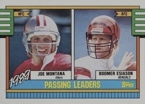 1990 Topps #229 Passing Leaders Football Card