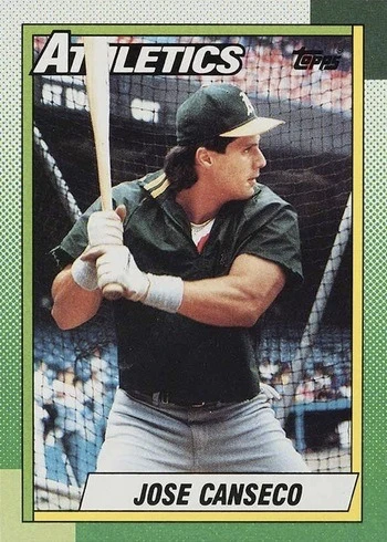 1990 Topps #250 Jose Canseco Baseball Card 1990 Topps #250 Jose Canseco Baseball Card