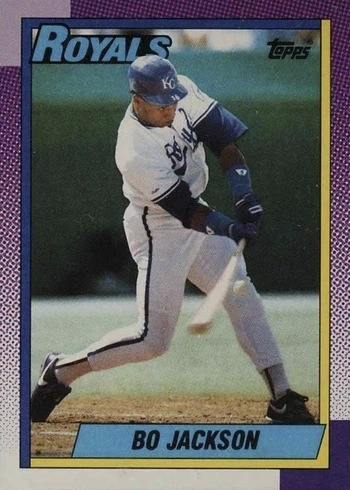 1990 Topps #300 Bo Jackson Baseball Card 1990 Topps #300 Bo Jackson Baseball Card