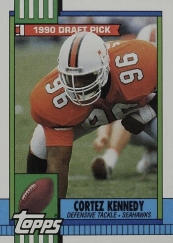 1990 Topps #334 Cortez Kennedy Rookie Card